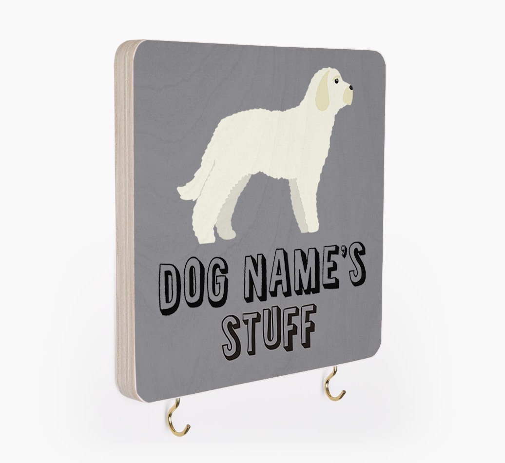 'Dog's Stuff' - Personalised {breedFullName} Lead & Collar Hanger