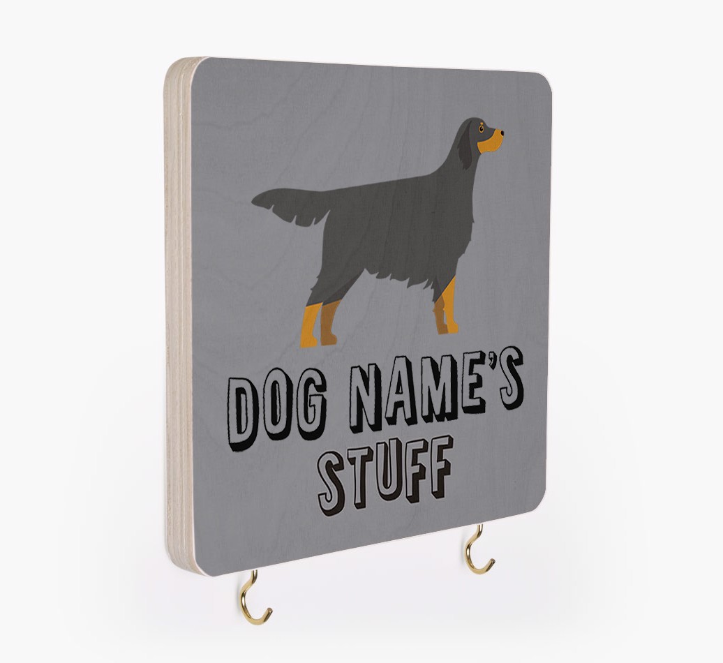 'Dog's Stuff' - Personalised {breedFullName} Lead & Collar Hanger