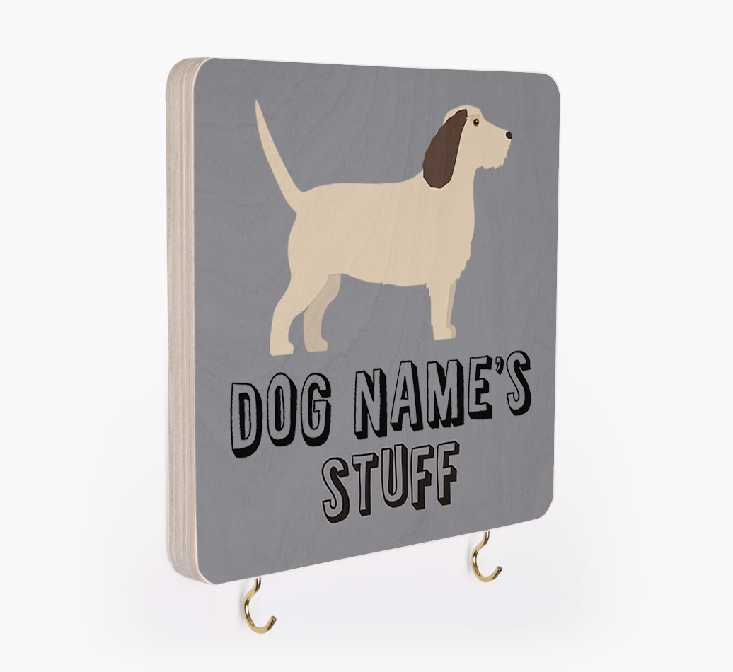 'Dog's Stuff' - Personalized {breedFullName} Lead & Collar Hanger