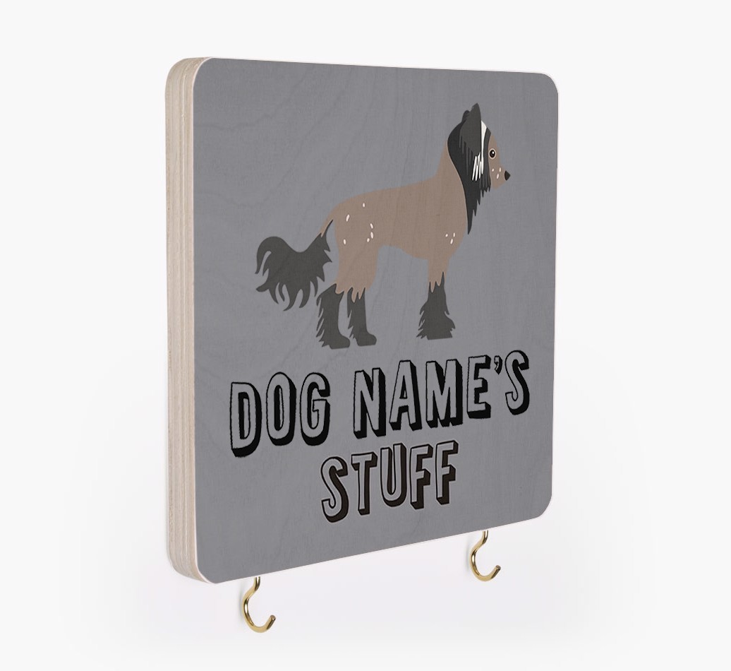 'Dog's Stuff' - Personalized {breedFullName} Lead & Collar Hanger