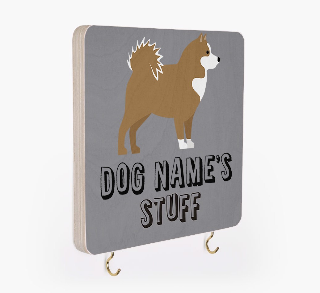 'Dog's Stuff' - Personalised {breedFullName} Lead & Collar Hanger