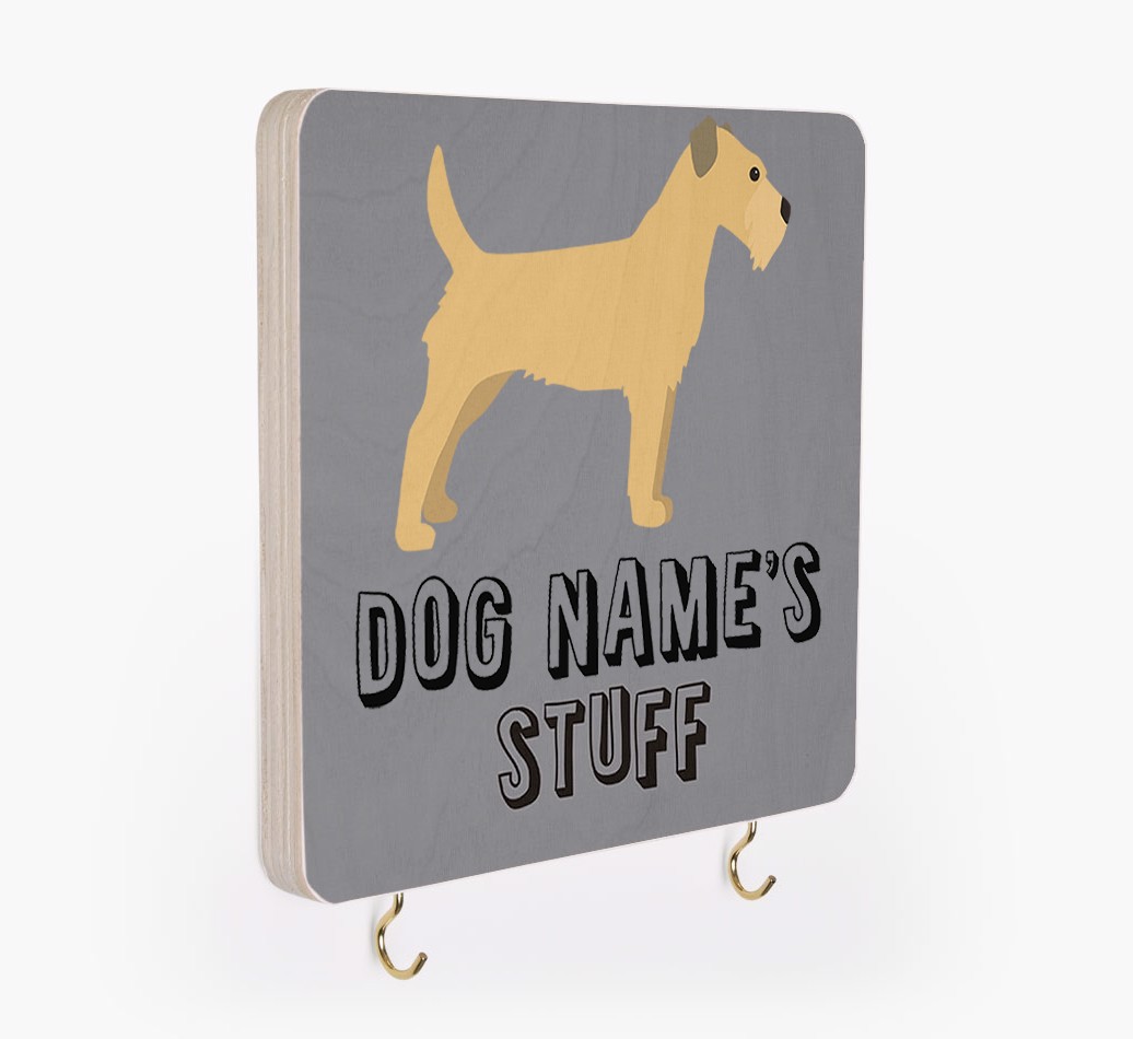 'Dog's Stuff' - Personalized {breedFullName} Lead & Collar Hanger