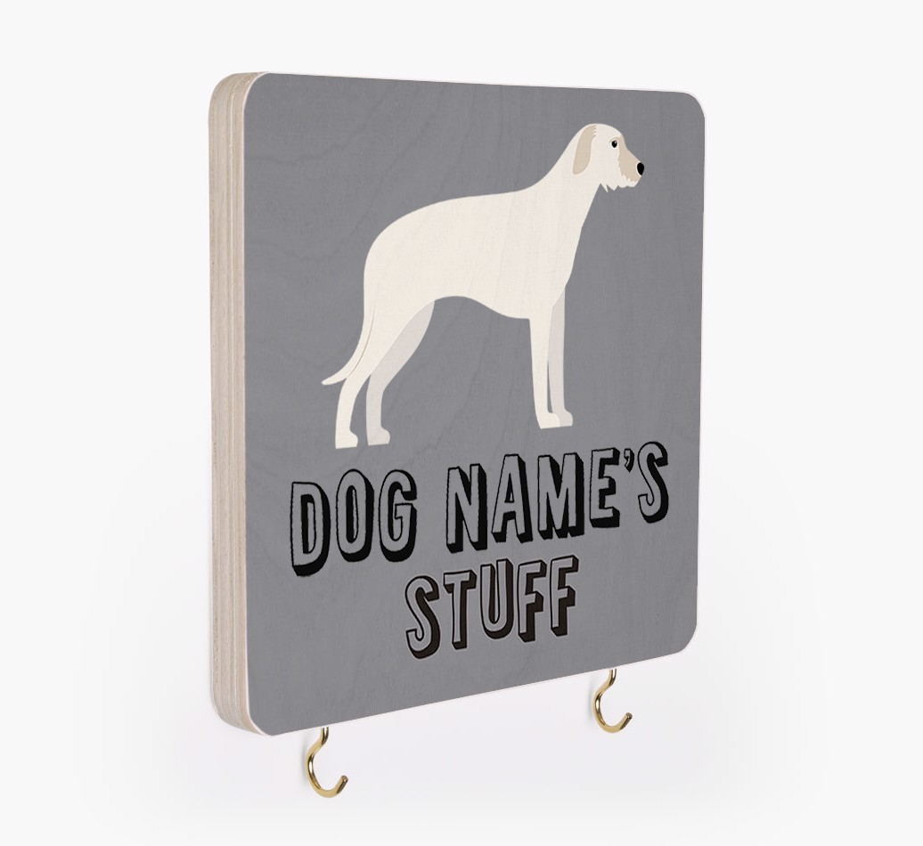 'Dog's Stuff' - Personalised {breedFullName} Lead & Collar Hanger