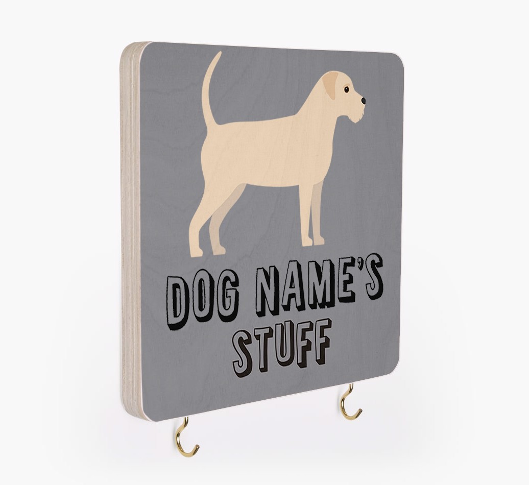'Dog's Stuff' - Personalized {breedFullName} Lead & Collar Hanger
