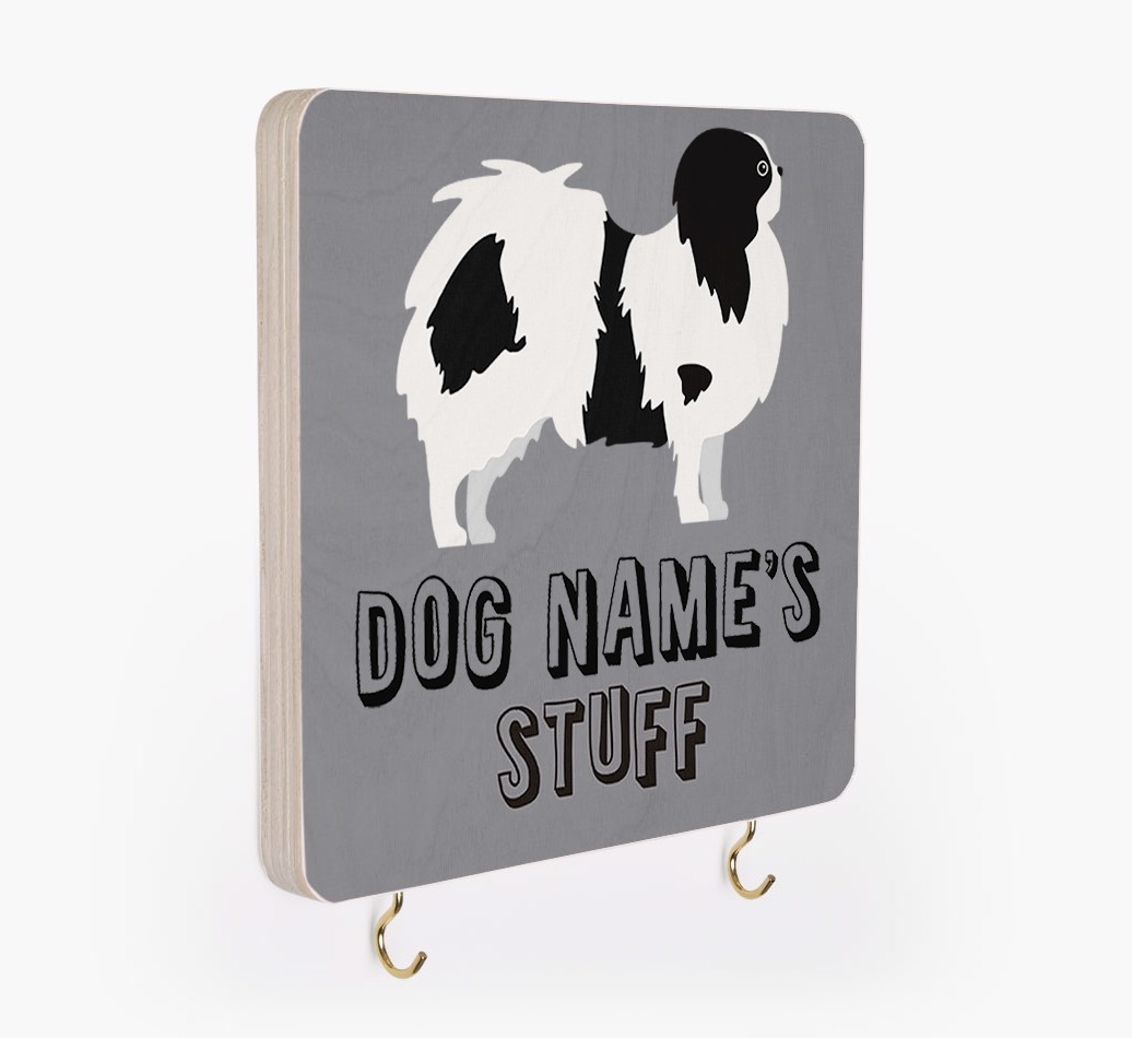 'Dog's Stuff' - Personalized {breedFullName} Lead & Collar Hanger
