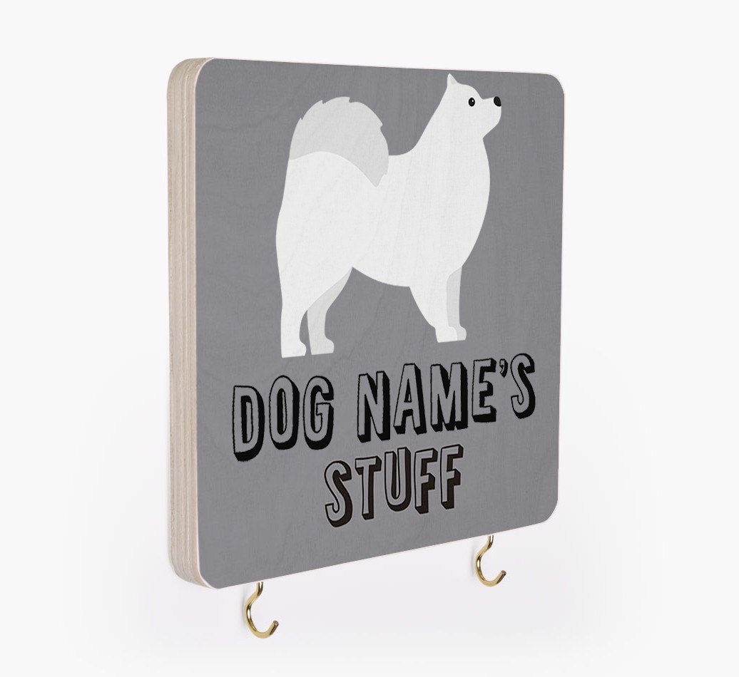 'Dog's Stuff' - Personalised {breedFullName} Lead & Collar Hanger