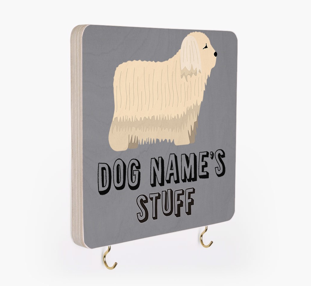 'Dog's Stuff' - Personalized {breedFullName} Lead & Collar Hanger