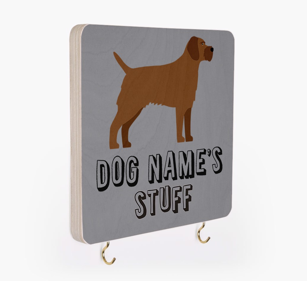 'Dog's Stuff' - Personalised {breedFullName} Lead & Collar Hanger