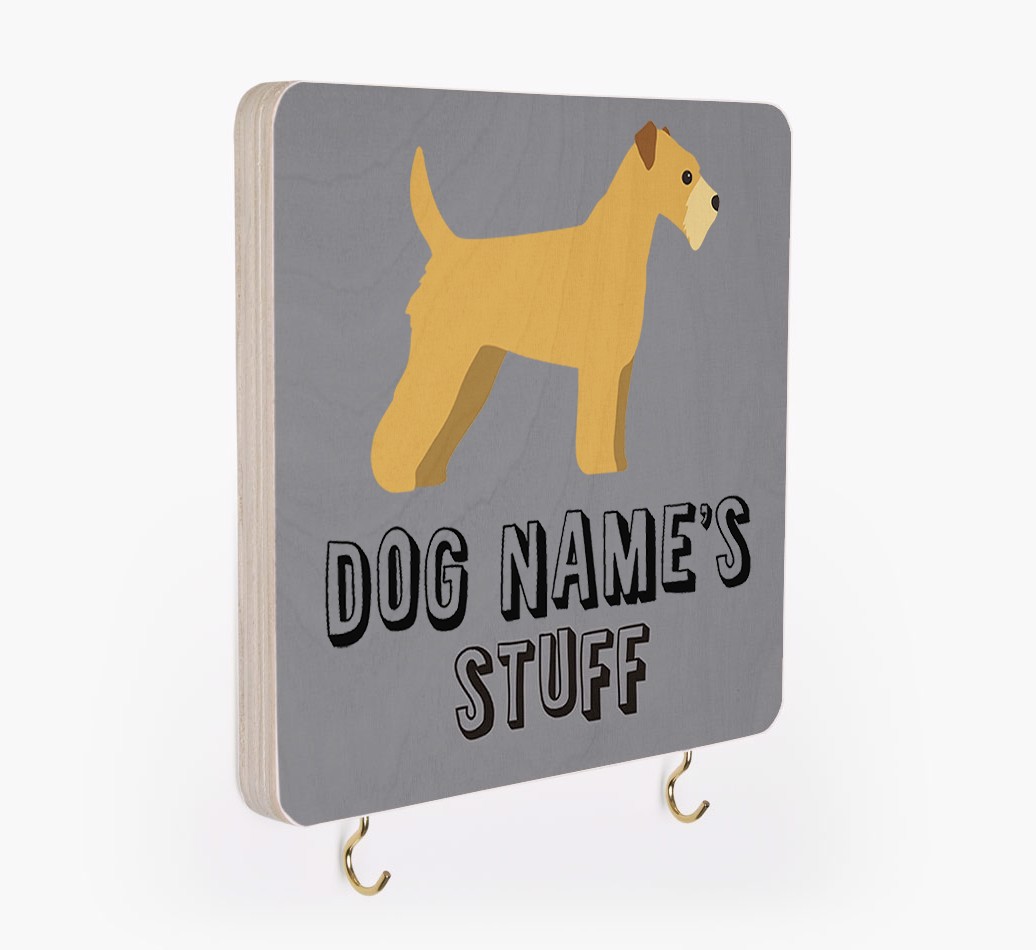 'Dog's Stuff' - Personalized {breedFullName} Lead & Collar Hanger