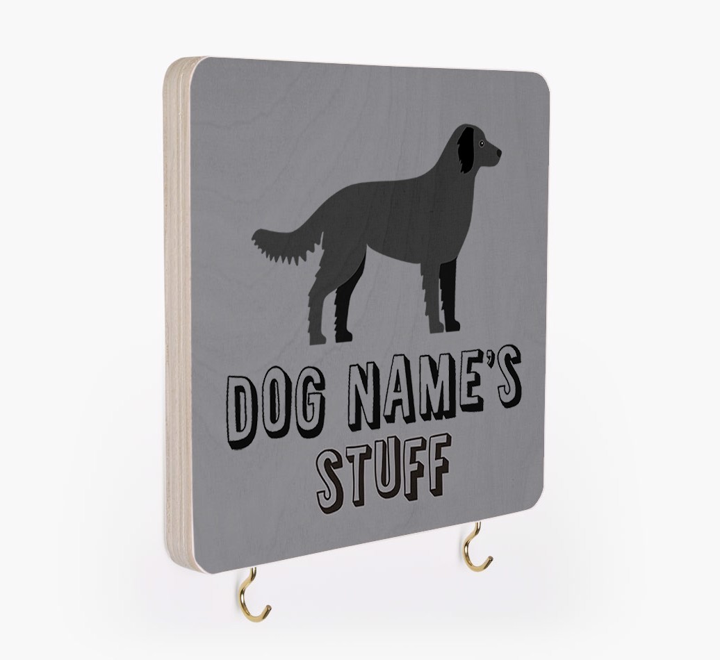 'Dog's Stuff' - Personalized {breedFullName} Lead & Collar Hanger