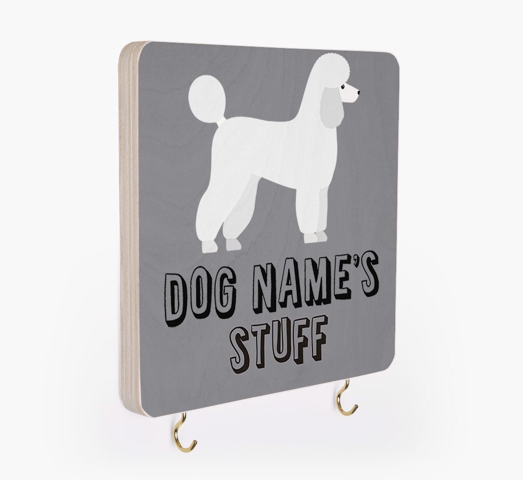 'Dog's Stuff' - Personalized {breedFullName} Lead & Collar Hanger