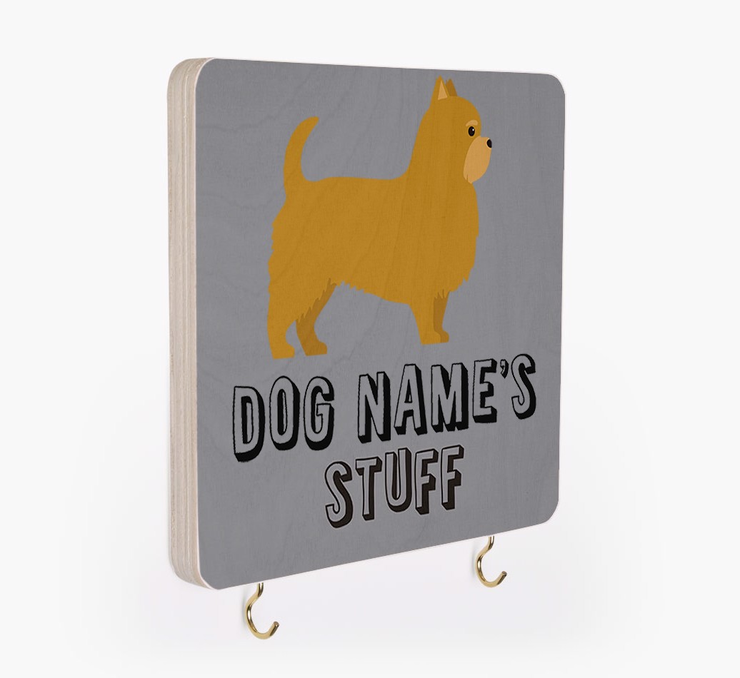'Dog's Stuff' - Personalized {breedFullName} Lead & Collar Hanger