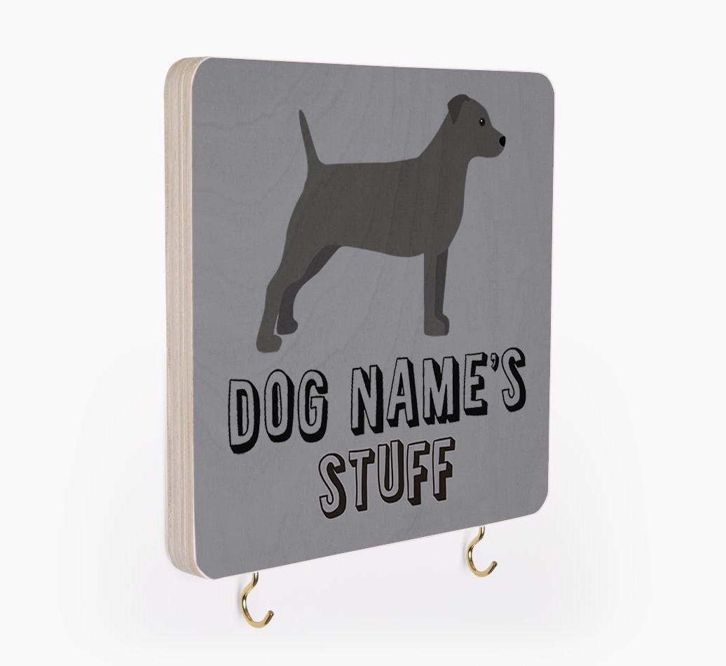 'Dog's Stuff' - Personalised {breedFullName} Lead & Collar Hanger