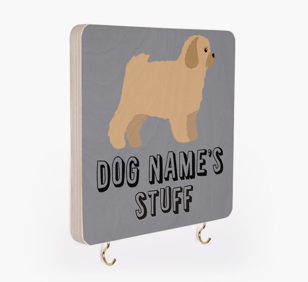 'Dog's Stuff' - Personalized {breedFullName} Lead & Collar Hanger