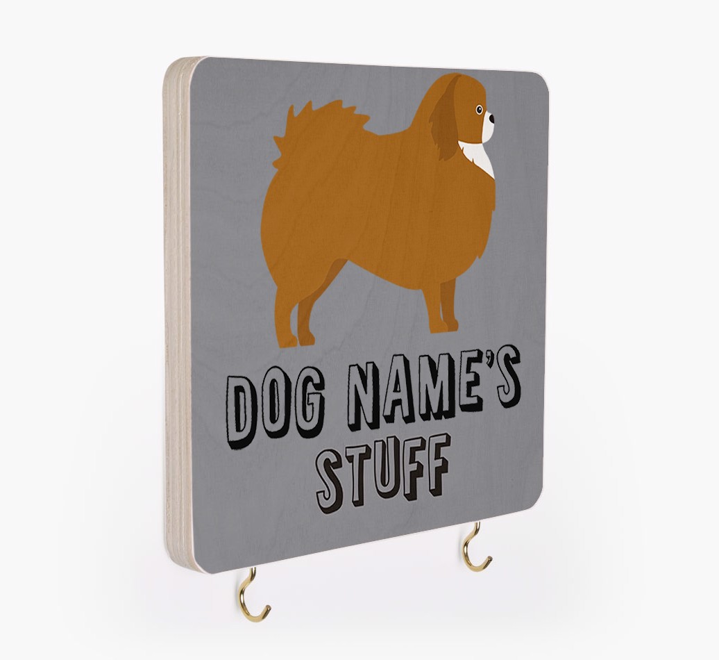 'Dog's Stuff' - Personalized {breedFullName} Lead & Collar Hanger
