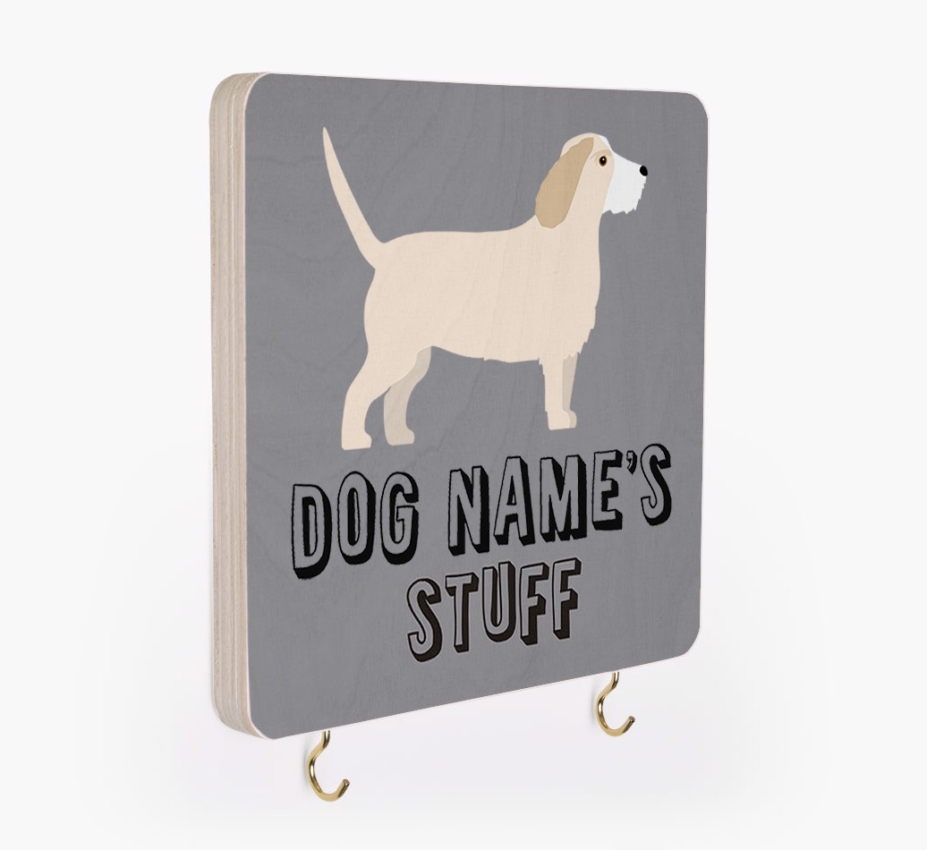 'Dog's Stuff' - Personalised {breedFullName} Lead & Collar Hanger