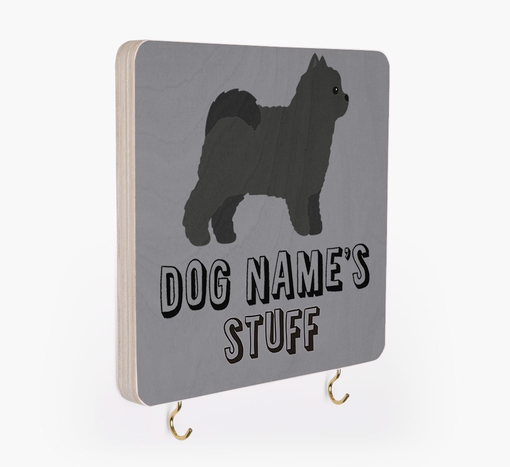 'Dog's Stuff' - Personalized {breedFullName} Lead & Collar Hanger