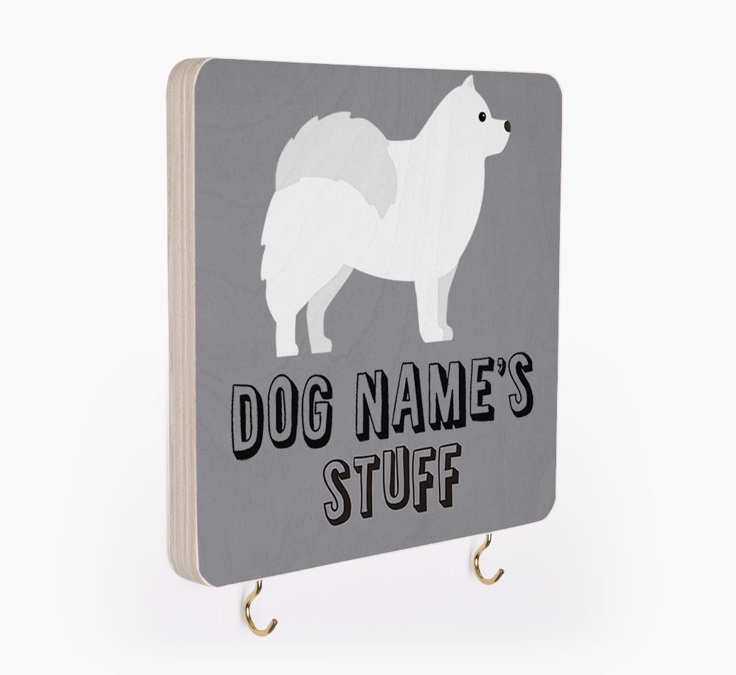 'Dog's Stuff' - Personalized {breedFullName} Lead & Collar Hanger