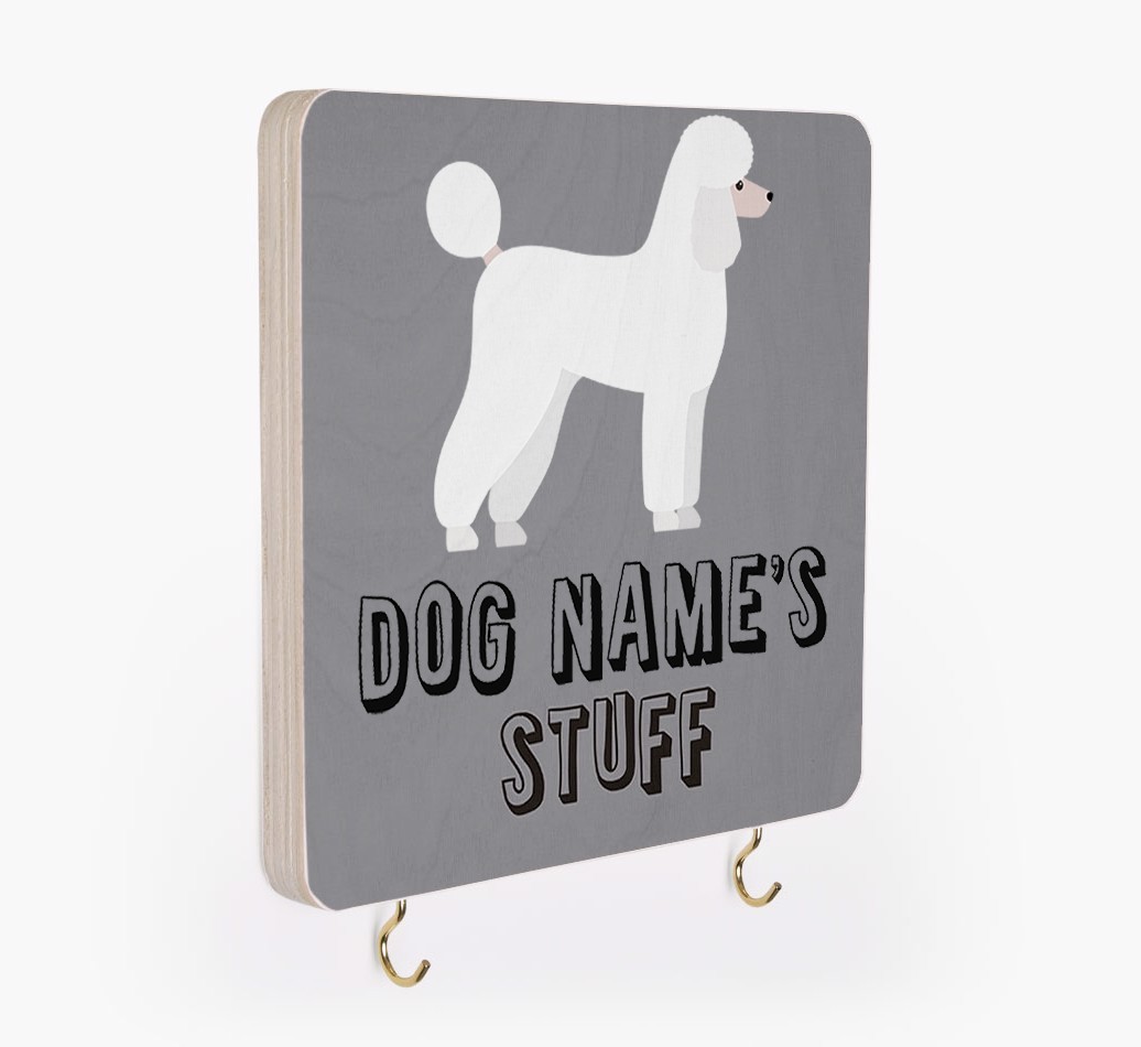 'Dog's Stuff' - Personalized {breedFullName} Lead & Collar Hanger