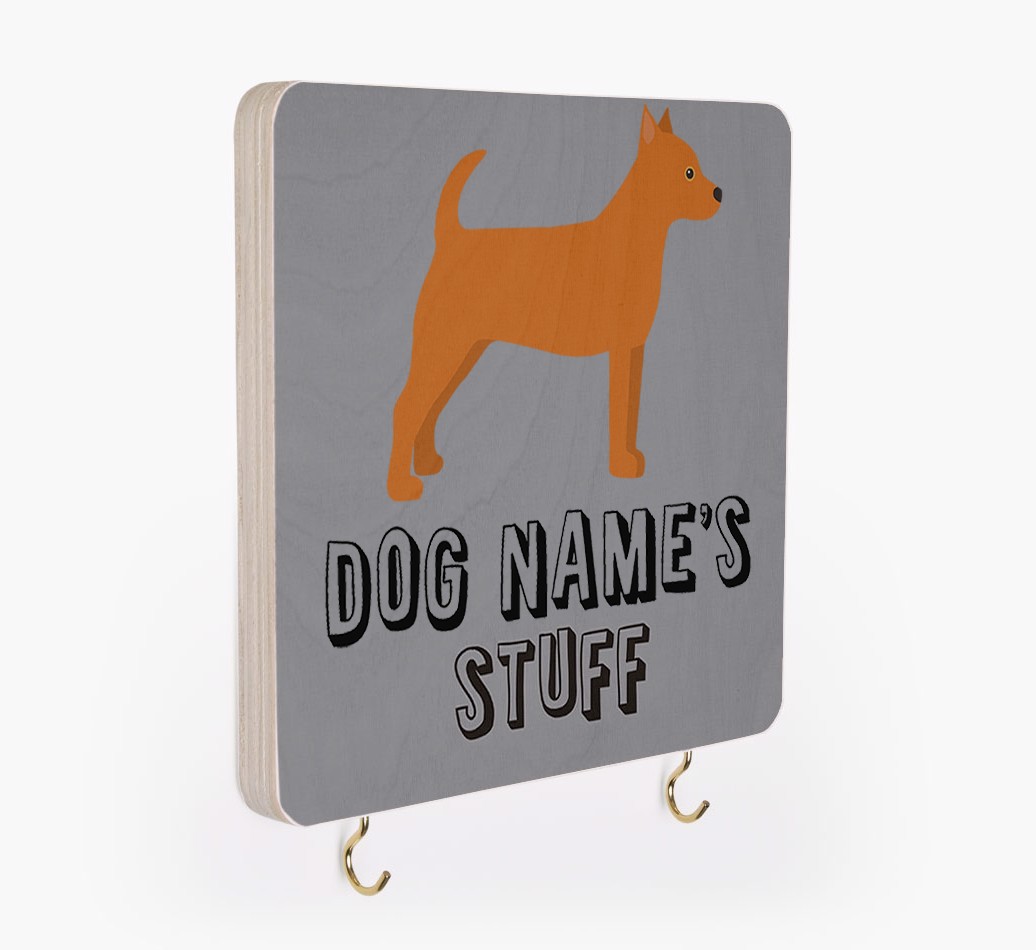 'Dog's Stuff' - Personalized {breedFullName} Lead & Collar Hanger