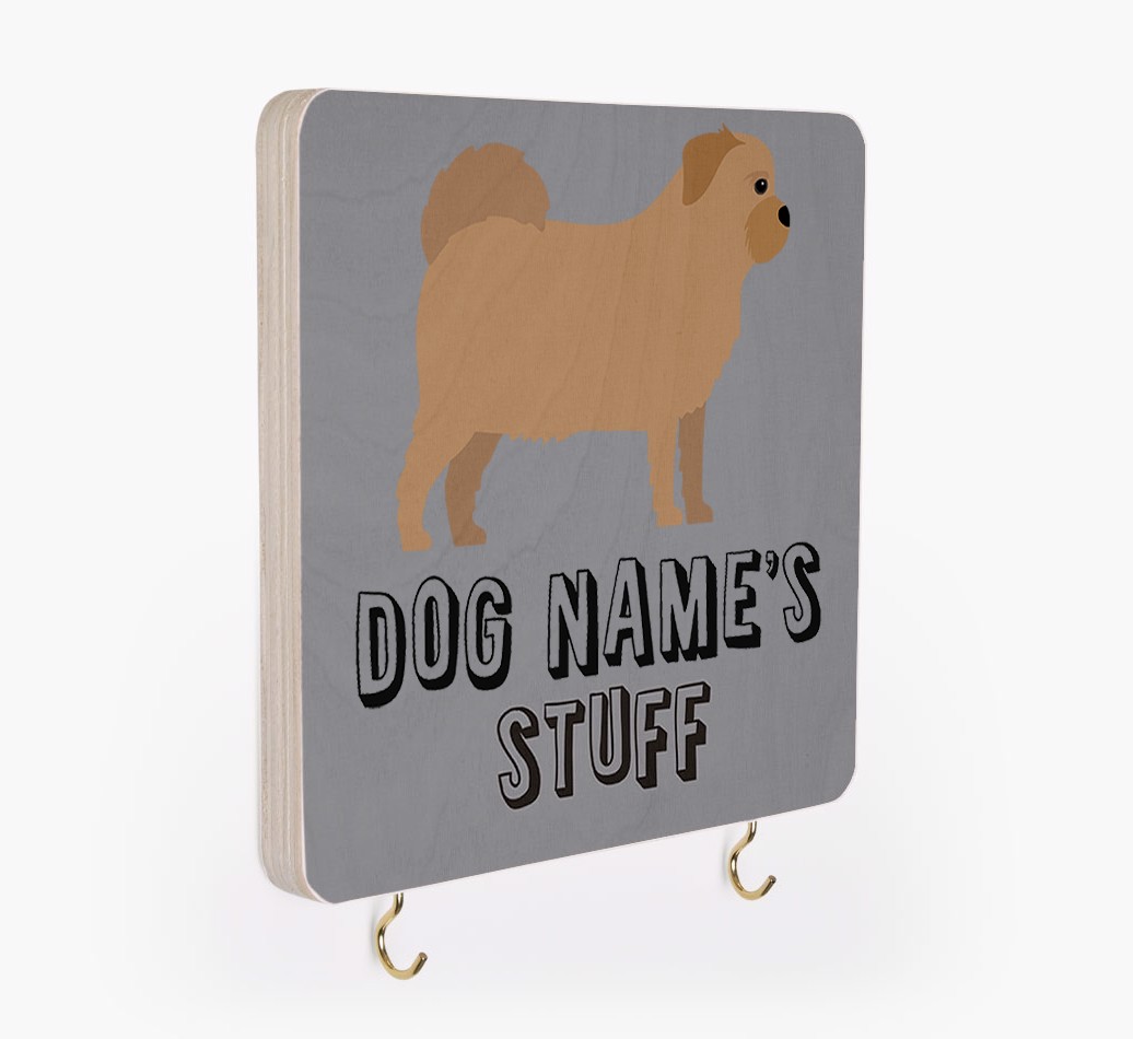 'Dog's Stuff' - Personalized {breedFullName} Lead & Collar Hanger