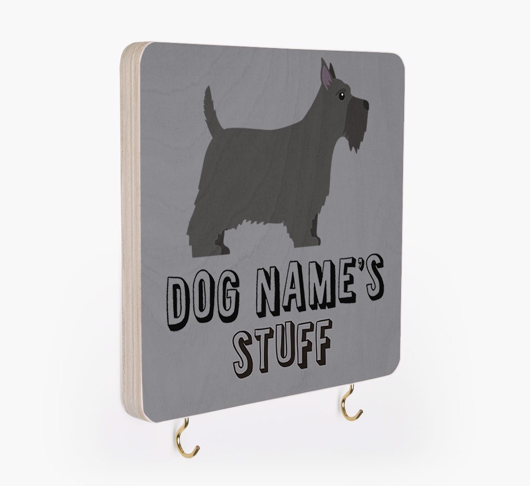 'Dog's Stuff' - Personalised {breedFullName} Lead & Collar Hanger