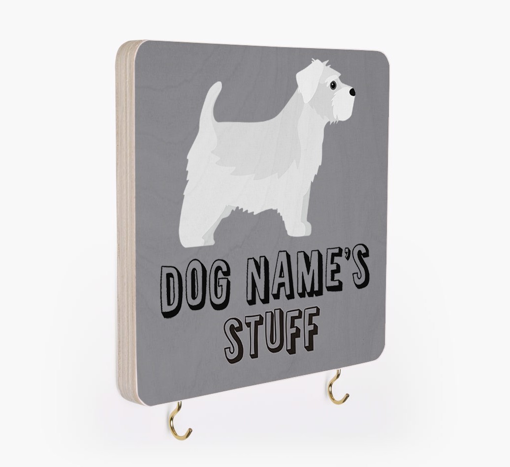 'Dog's Stuff' - Personalized {breedFullName} Lead & Collar Hanger