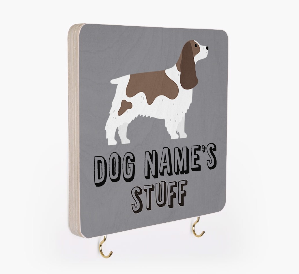 'Dog's Stuff' - Personalized {breedFullName} Lead & Collar Hanger