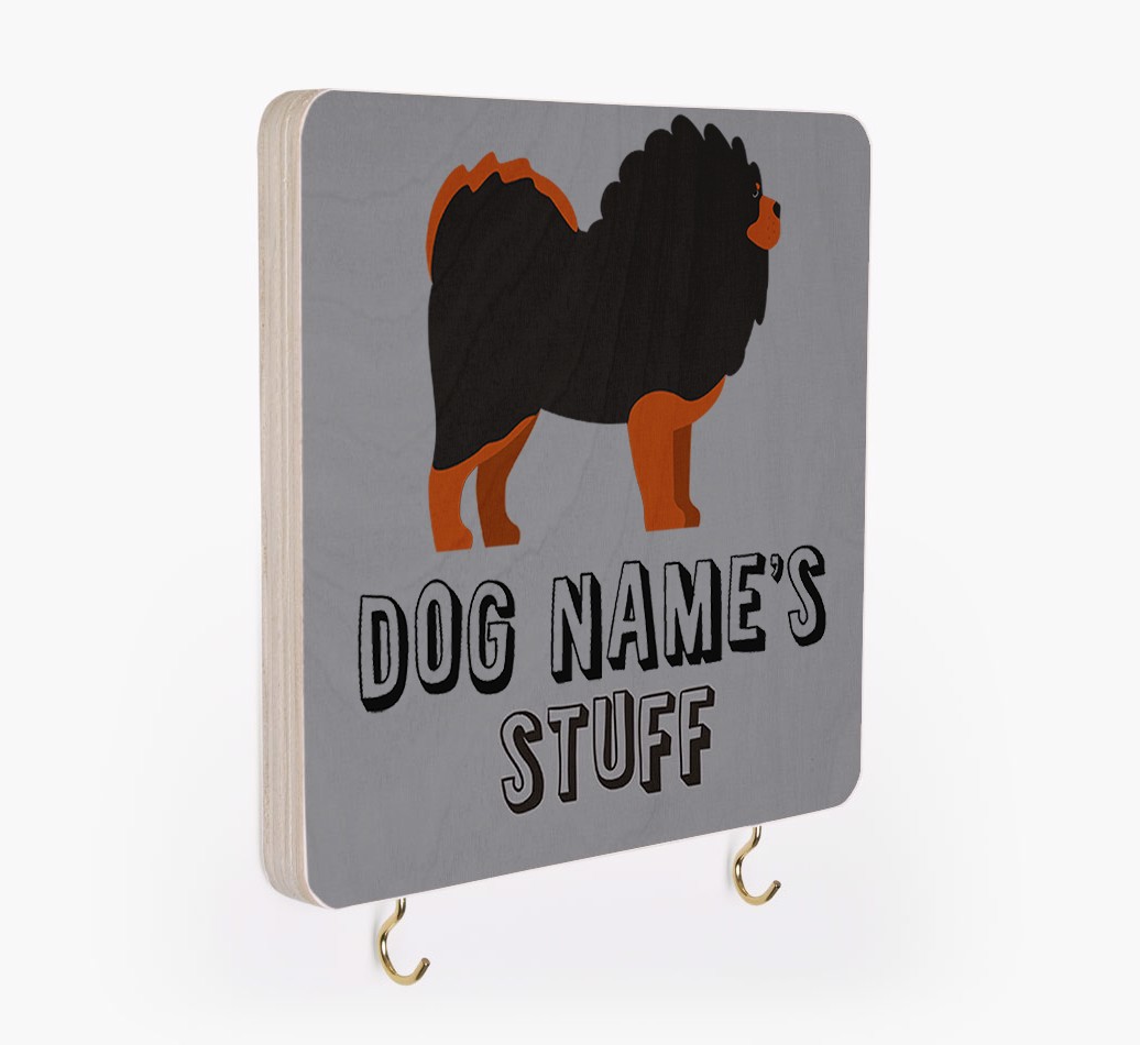 'Dog's Stuff' - Personalized {breedFullName} Lead & Collar Hanger
