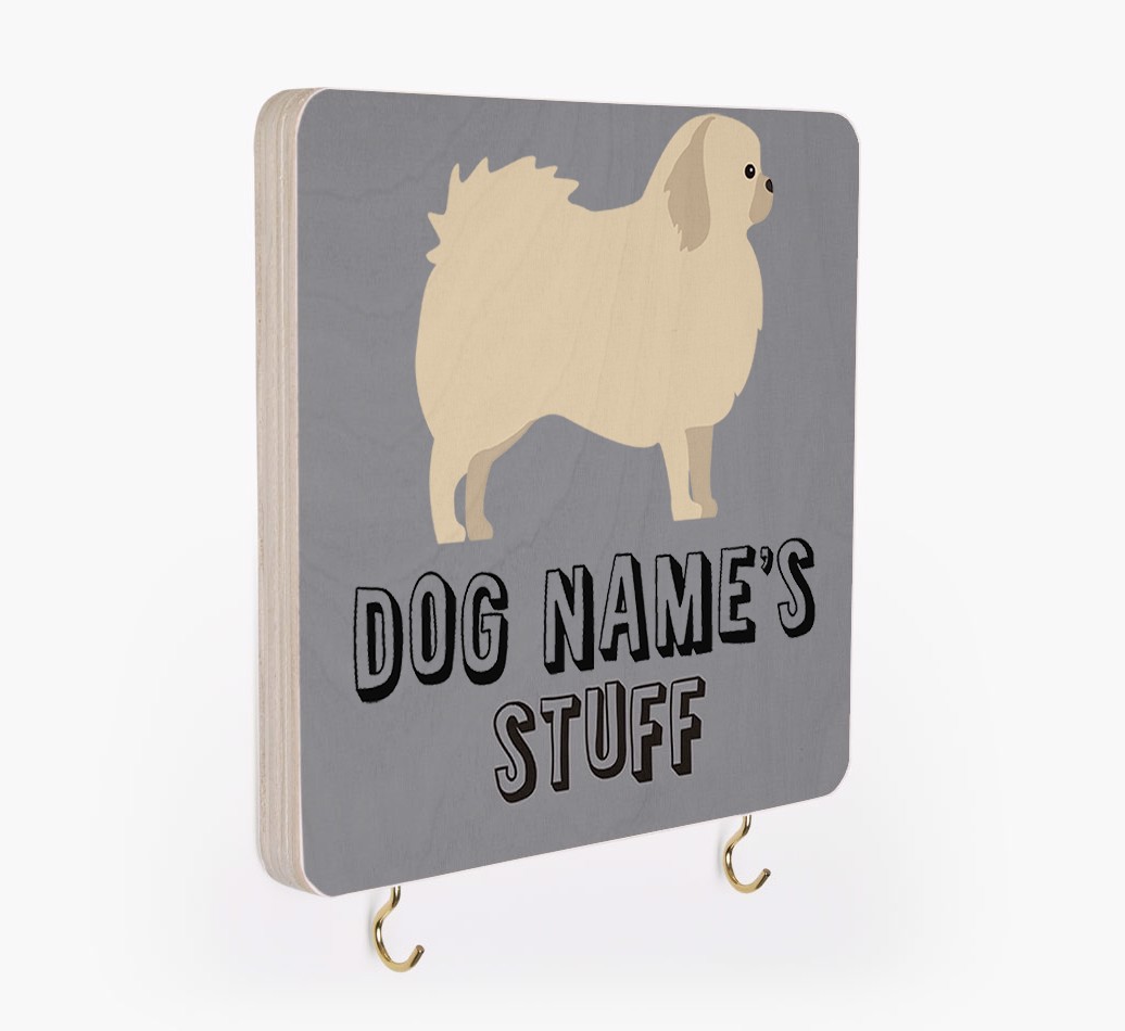 'Dog's Stuff' - Personalized {breedFullName} Lead & Collar Hanger