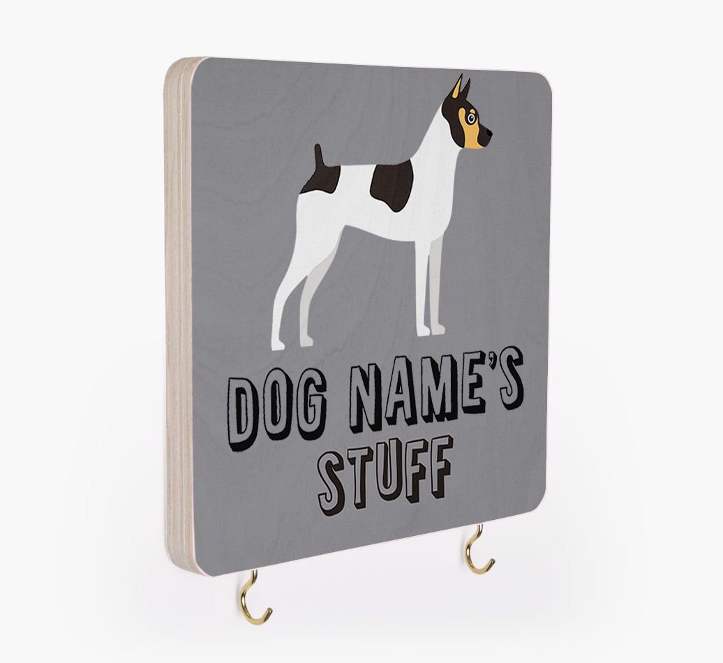 'Dog's Stuff' - Personalised {breedFullName} Lead & Collar Hanger