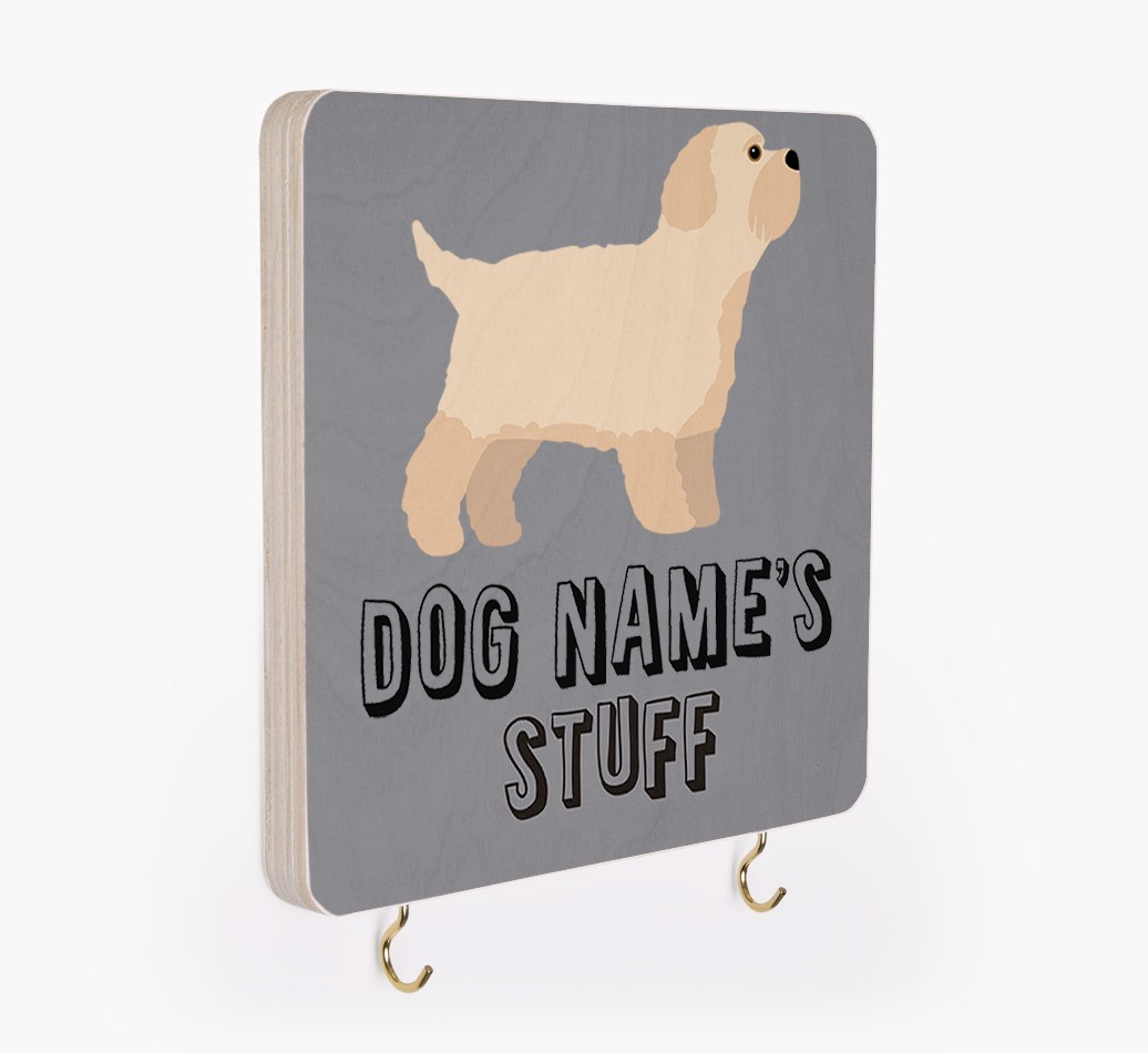 'Dog's Stuff' - Personalized {breedFullName} Lead & Collar Hanger