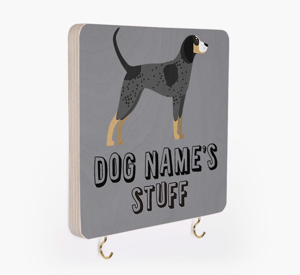 'Dog's Stuff' - Personalized {breedFullName} Lead & Collar Hanger
