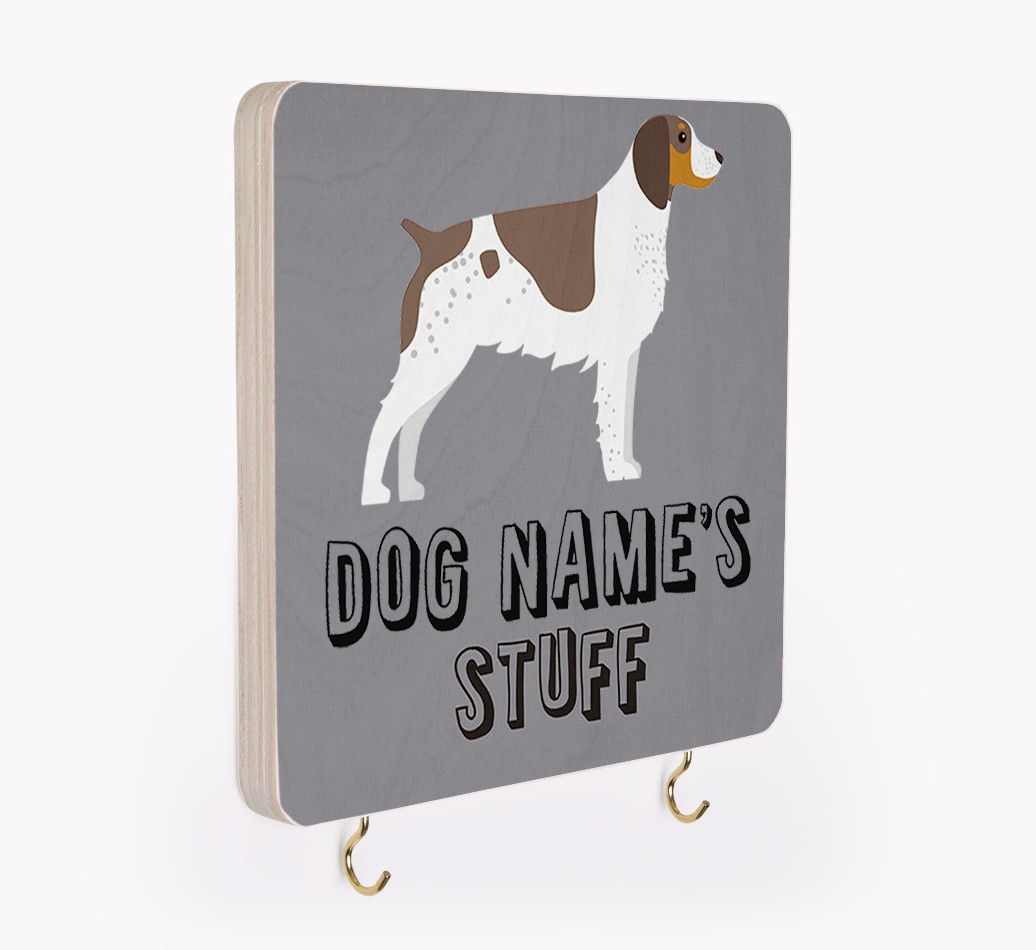 'Dog's Stuff' - Personalized {breedFullName} Lead & Collar Hanger
