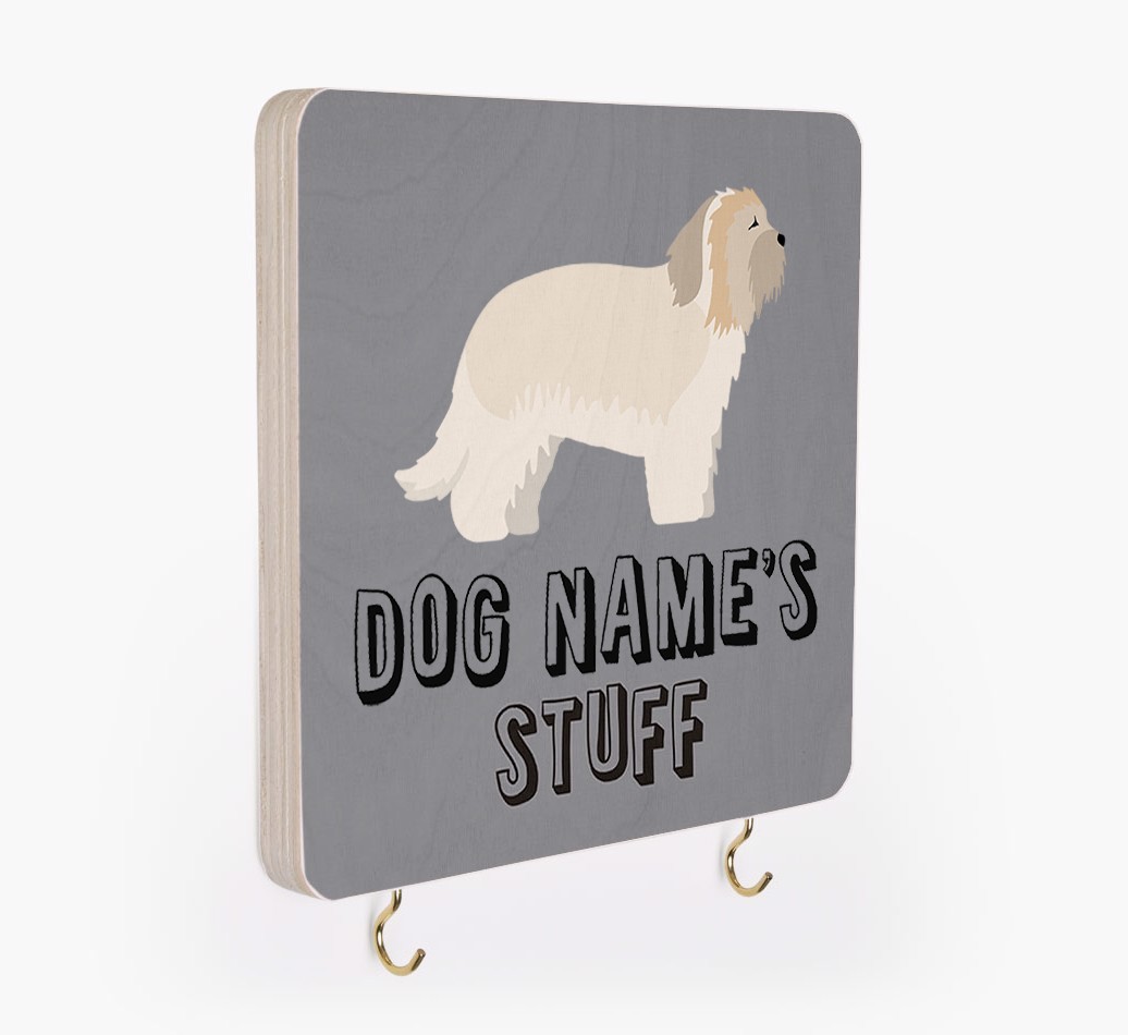'Dog's Stuff' - Personalized {breedFullName} Lead & Collar Hanger