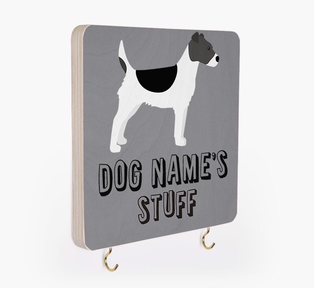 'Dog's Stuff' - Personalized {breedFullName} Lead & Collar Hanger