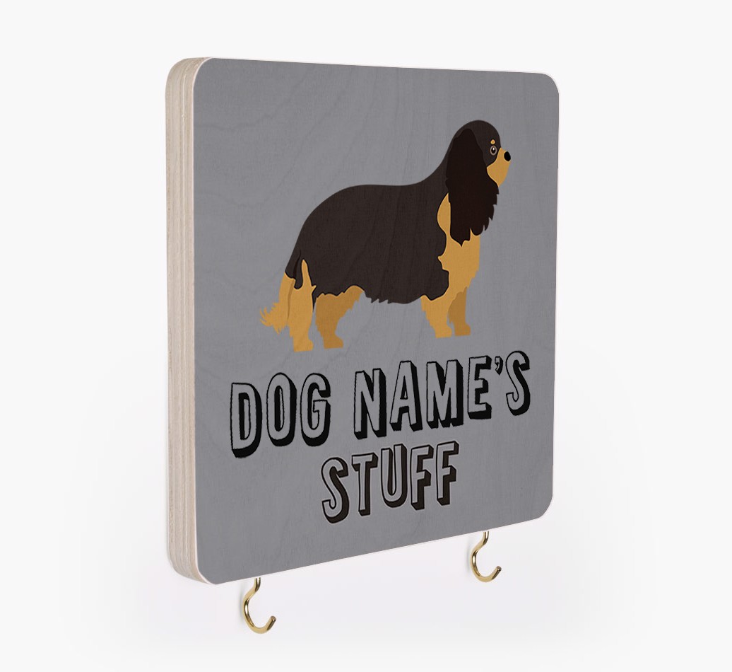 'Dog's Stuff' - Personalized {breedFullName} Lead & Collar Hanger