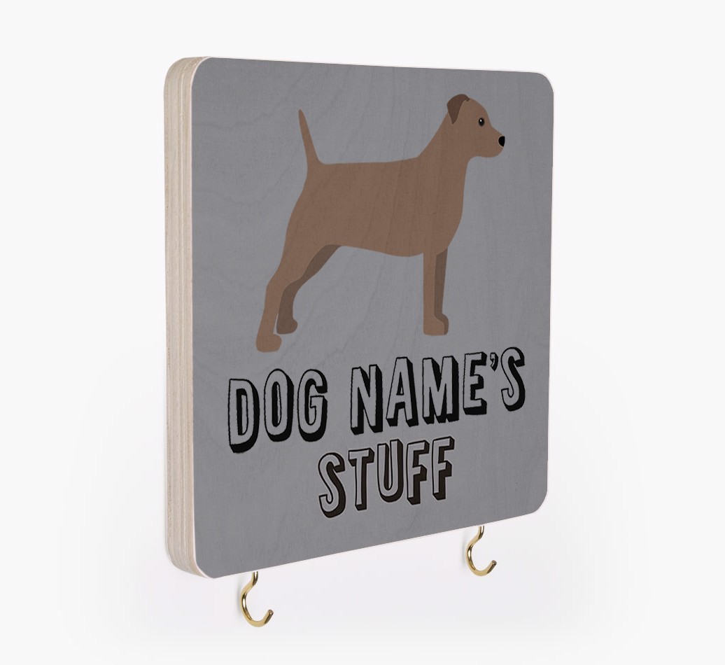 'Dog's Stuff' - Personalized {breedFullName} Lead & Collar Hanger