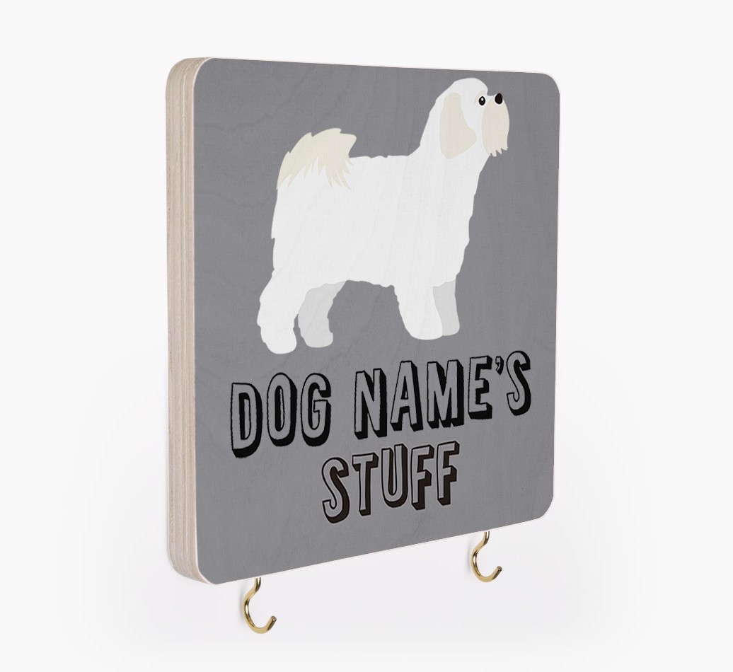 'Dog's Stuff' - Personalized {breedFullName} Lead & Collar Hanger