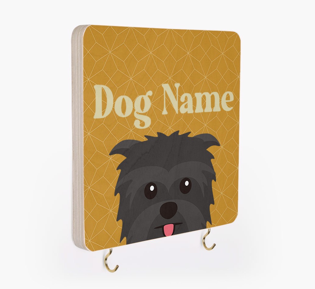'Geometric Pattern' - Personalized {breedFullName} Lead & Collar Hanger