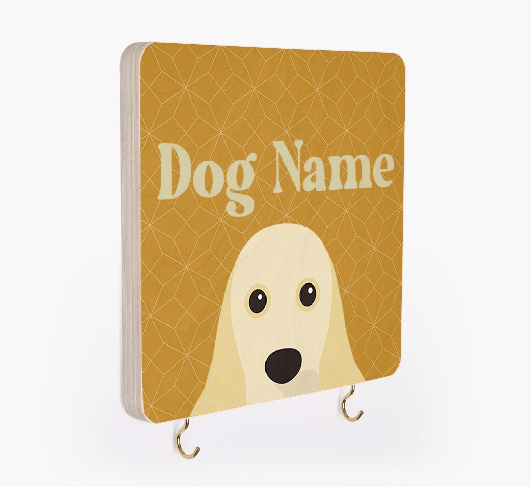 'Geometric Pattern' - Personalized {breedFullName} Lead & Collar Hanger
