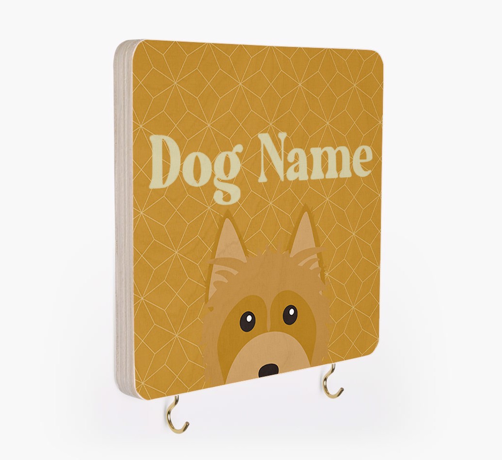 'Geometric Pattern' - Personalized {breedFullName} Lead & Collar Hanger