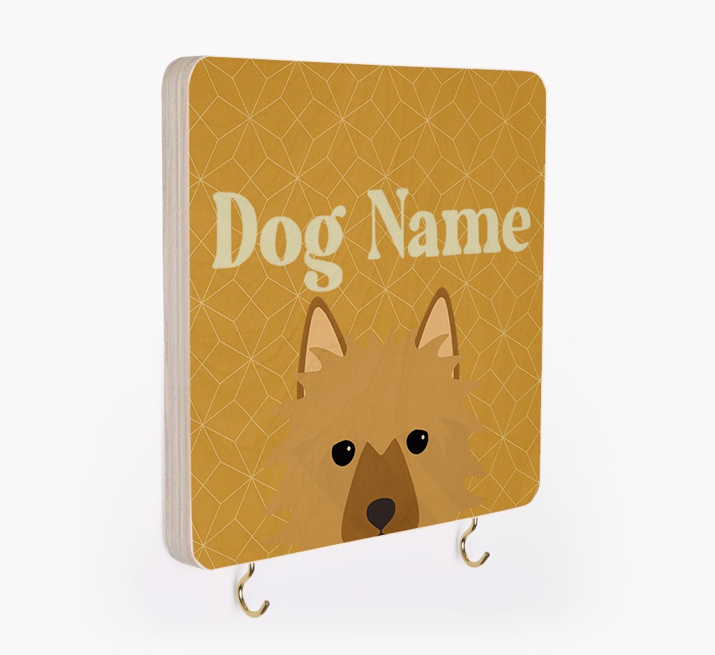 'Geometric Pattern' - Personalized {breedFullName} Lead & Collar Hanger
