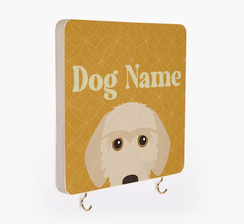 'Geometric Pattern' - Personalized {breedFullName} Lead & Collar Hanger