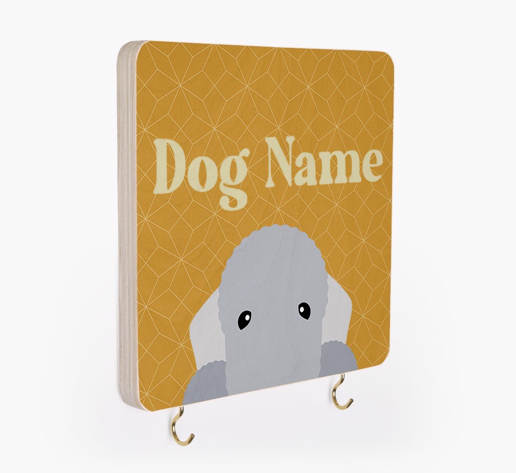 'Geometric Pattern' - Personalized {breedFullName} Lead & Collar Hanger