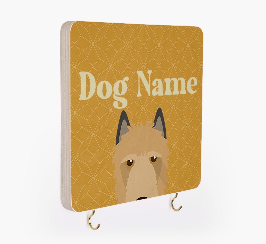 'Geometric Pattern' - Personalized {breedFullName} Lead & Collar Hanger
