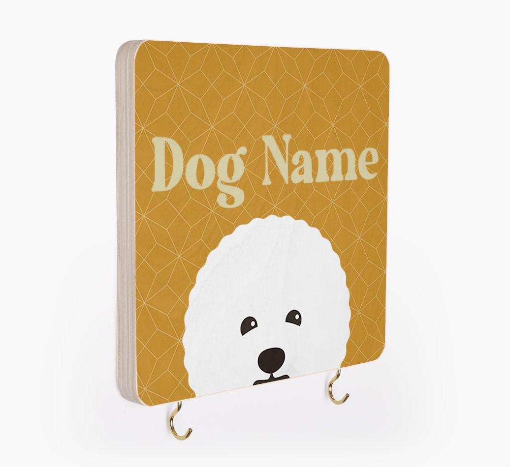 'Geometric Pattern' - Personalized {breedFullName} Lead & Collar Hanger