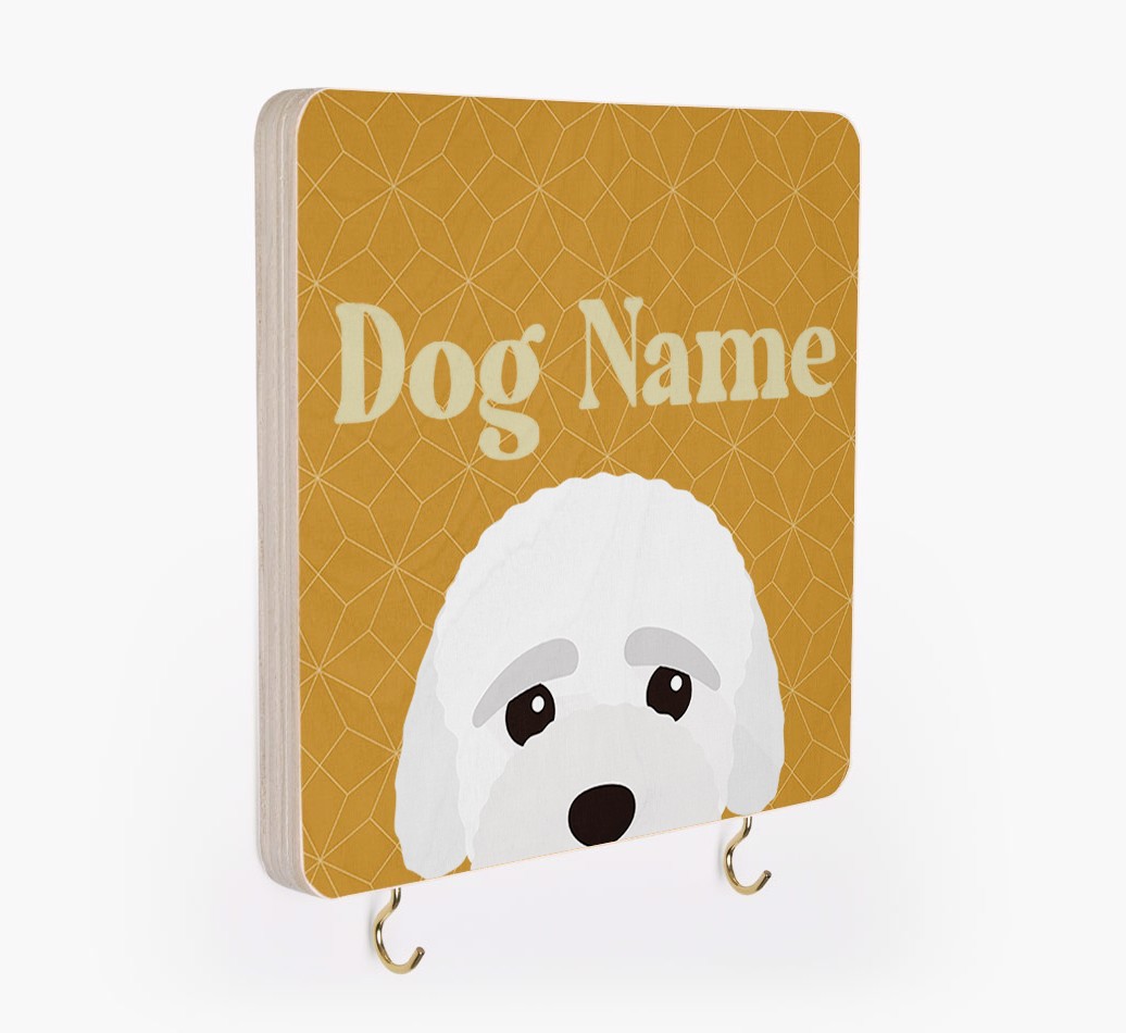 'Geometric Pattern' - Personalized {breedFullName} Lead & Collar Hanger