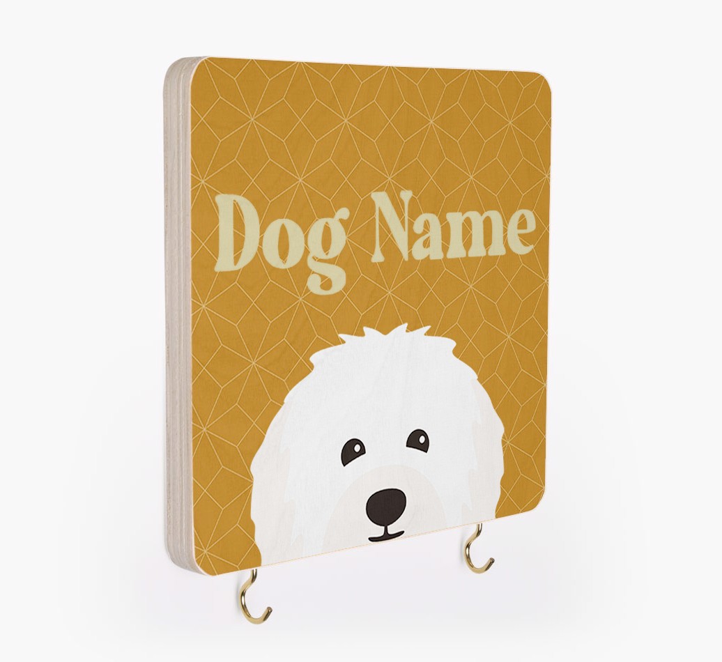 'Geometric Pattern' - Personalized {breedFullName} Lead & Collar Hanger