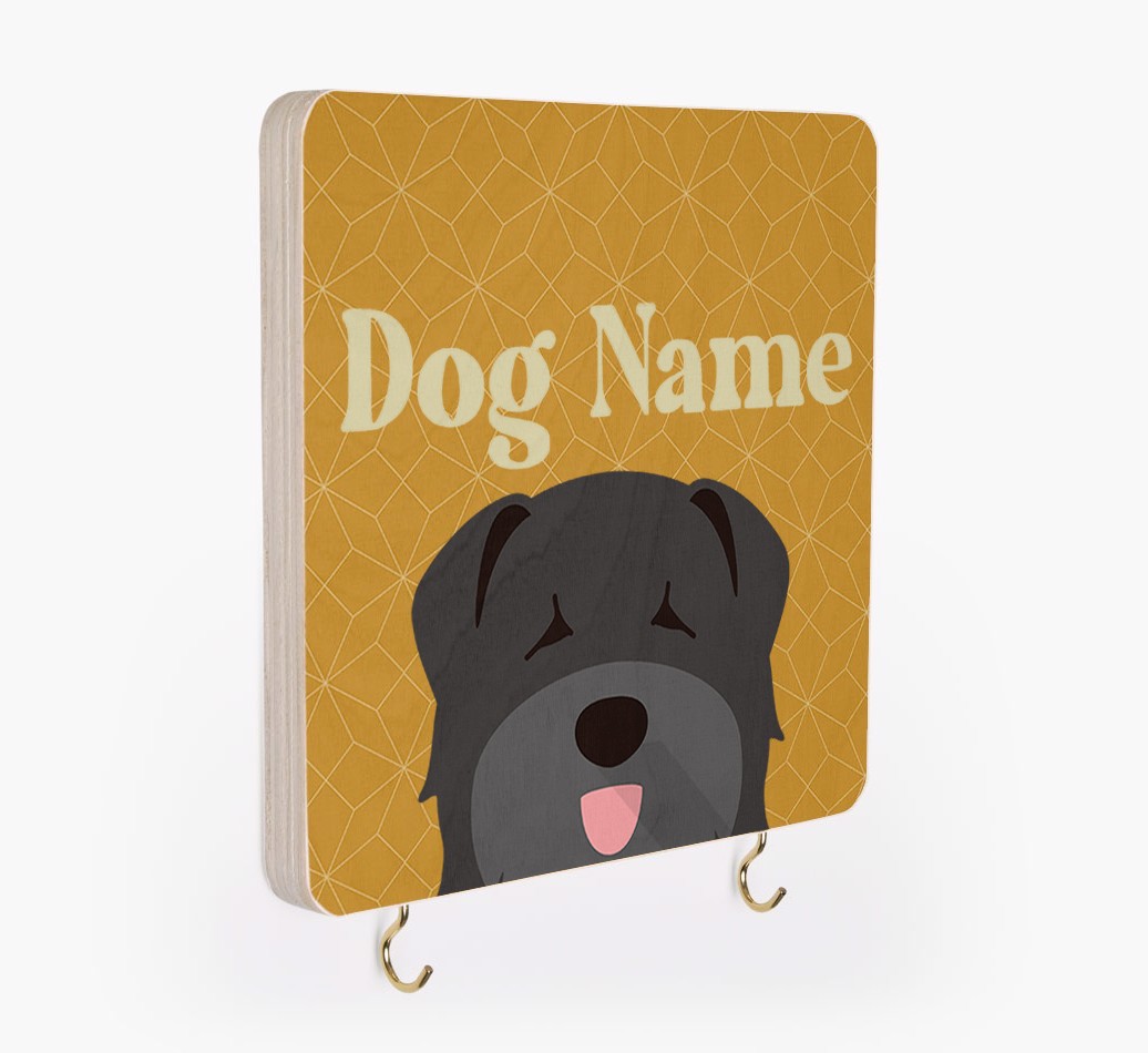 'Geometric Pattern' - Personalized {breedFullName} Lead & Collar Hanger
